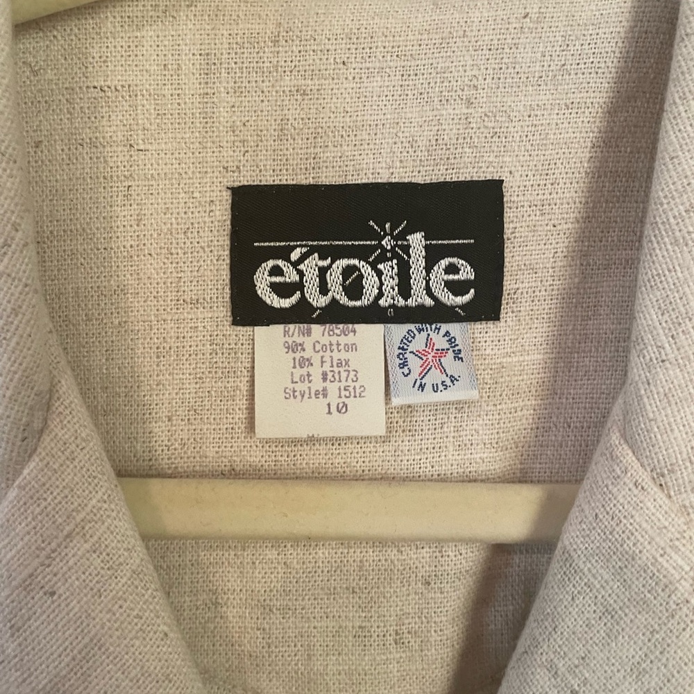 Vintage Women's Cream Jacket & Skirt Set - Picture 4 of 5
